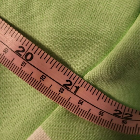 EUC New Balance x Bandier Mens Crewneck Striped Green Pullover Sweatshirt Size S - Picture 10 of 10